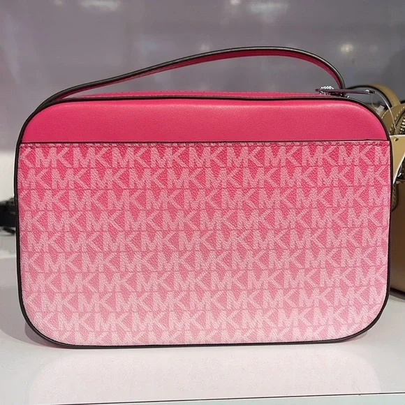 Michael Kors Jet Set Item Large Ombré EW Signature ZP Chain XBody Logo Crossbody - Picture 14 of 14